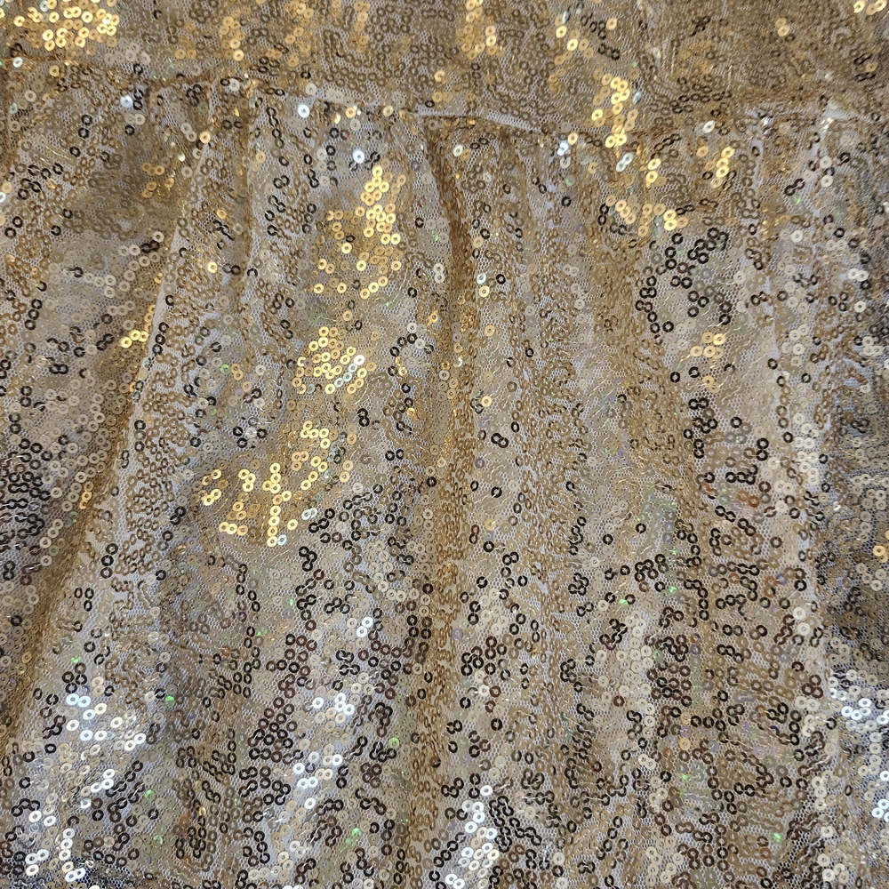Gold Sequin Party Dress - Picture 2 of 4